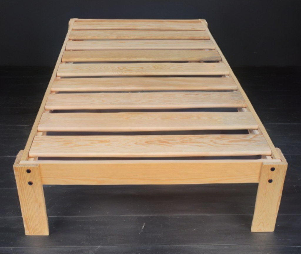 Base De Cama Individual Eco Desarmable (Blanco)