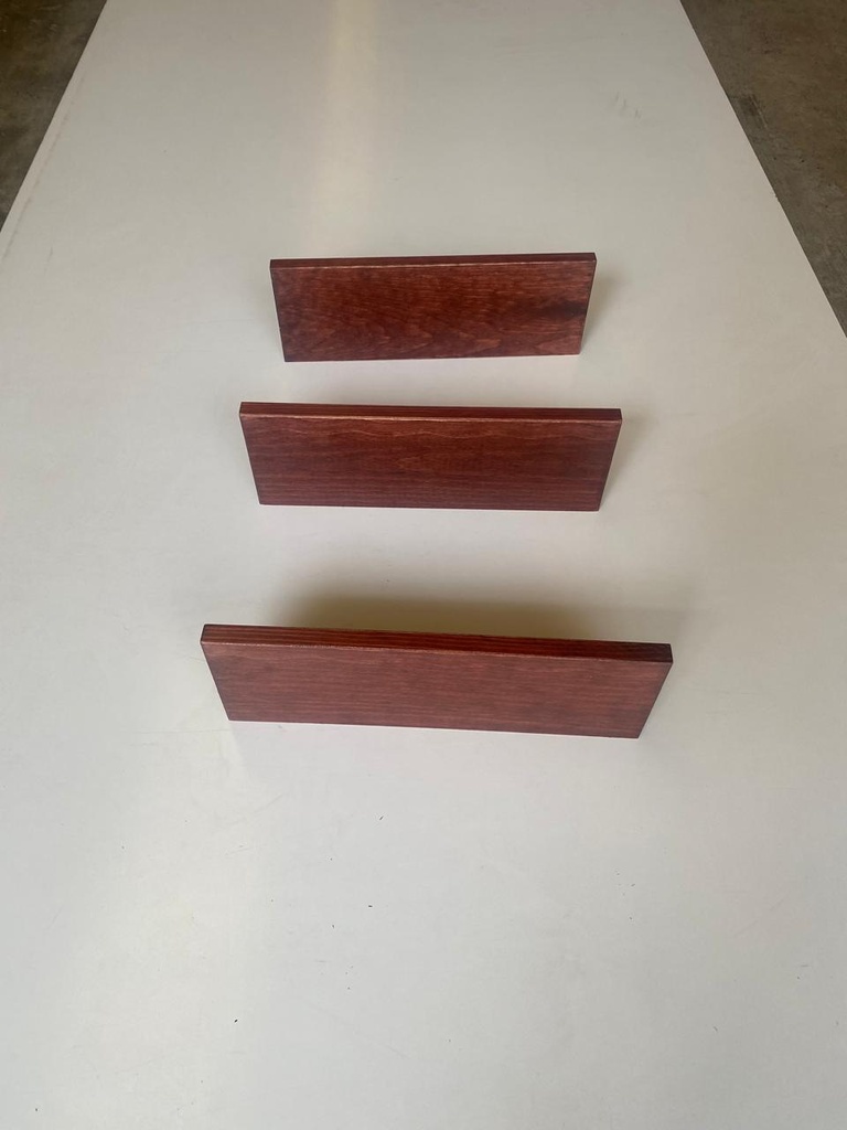 Juego de 3 Repisas Flotantes de Madera 14.5 x 60cm (Blanco)